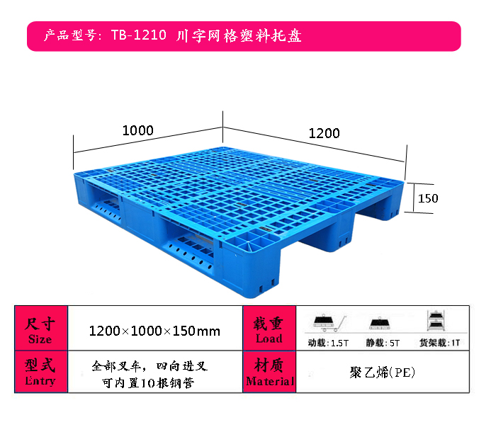 新疆塑料托盤、烏魯木齊吹塑托盤廠、石河子叉車塑料托盤廠家