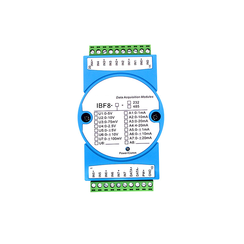 8路模擬信號4-20MA轉(zhuǎn)RS-485/232數(shù)據(jù)采集轉(zhuǎn)換
